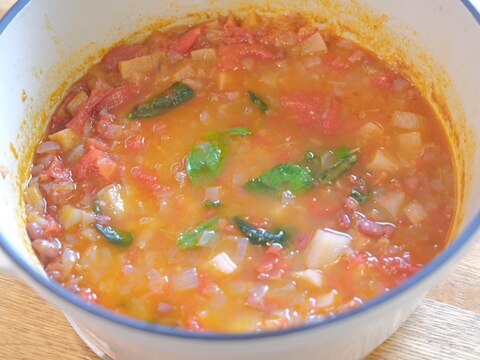 小豆のトマトスープ
